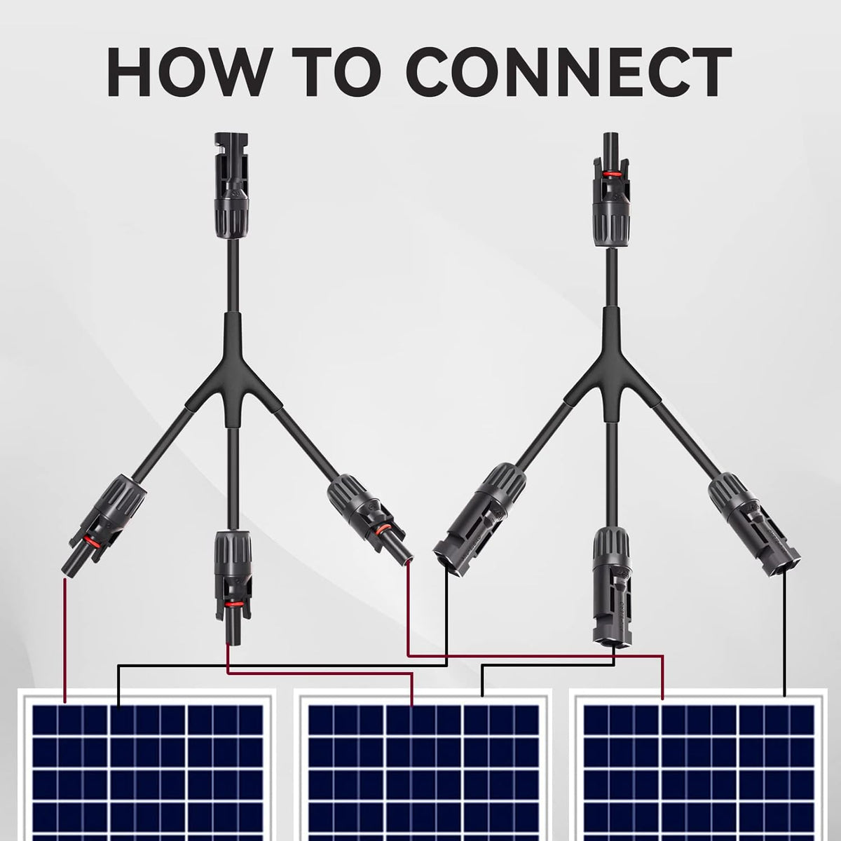 1 Pair Solar Panel Parallel Adapter T633