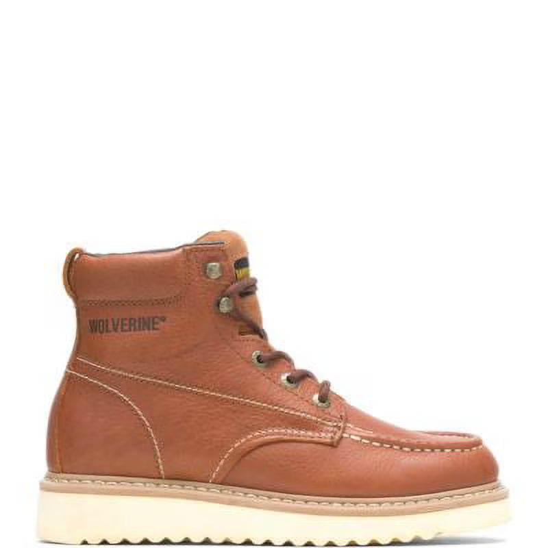 Tan 6" Moc-Toe Steel-Toe Work Boot S934