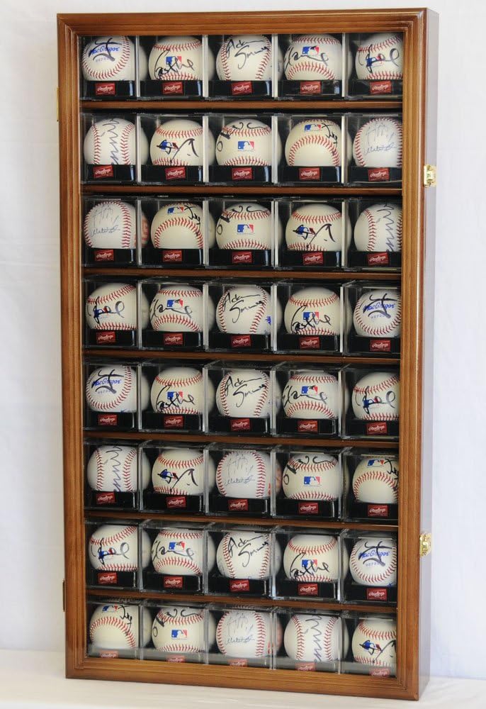 Black Acrylic Baseball Display Case with UV Protection C5163