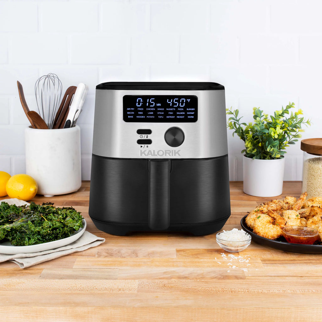 4 Quart Digital Air Fryer with 4 Accessories O4082
