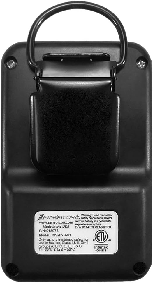 Hydrogen Sulfide Detector, Measures H2S 0-400 ppm, Waterproof T733