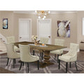 7 Piece Wood Dining Table Set W1738
