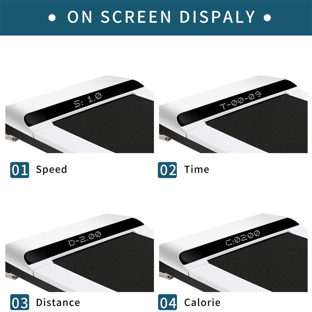 Portable 1.5HP Under Desk Walking Pad with LED Display T502