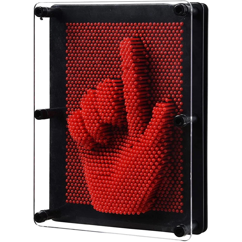 Red 3D Pin Art Board Toy W8455