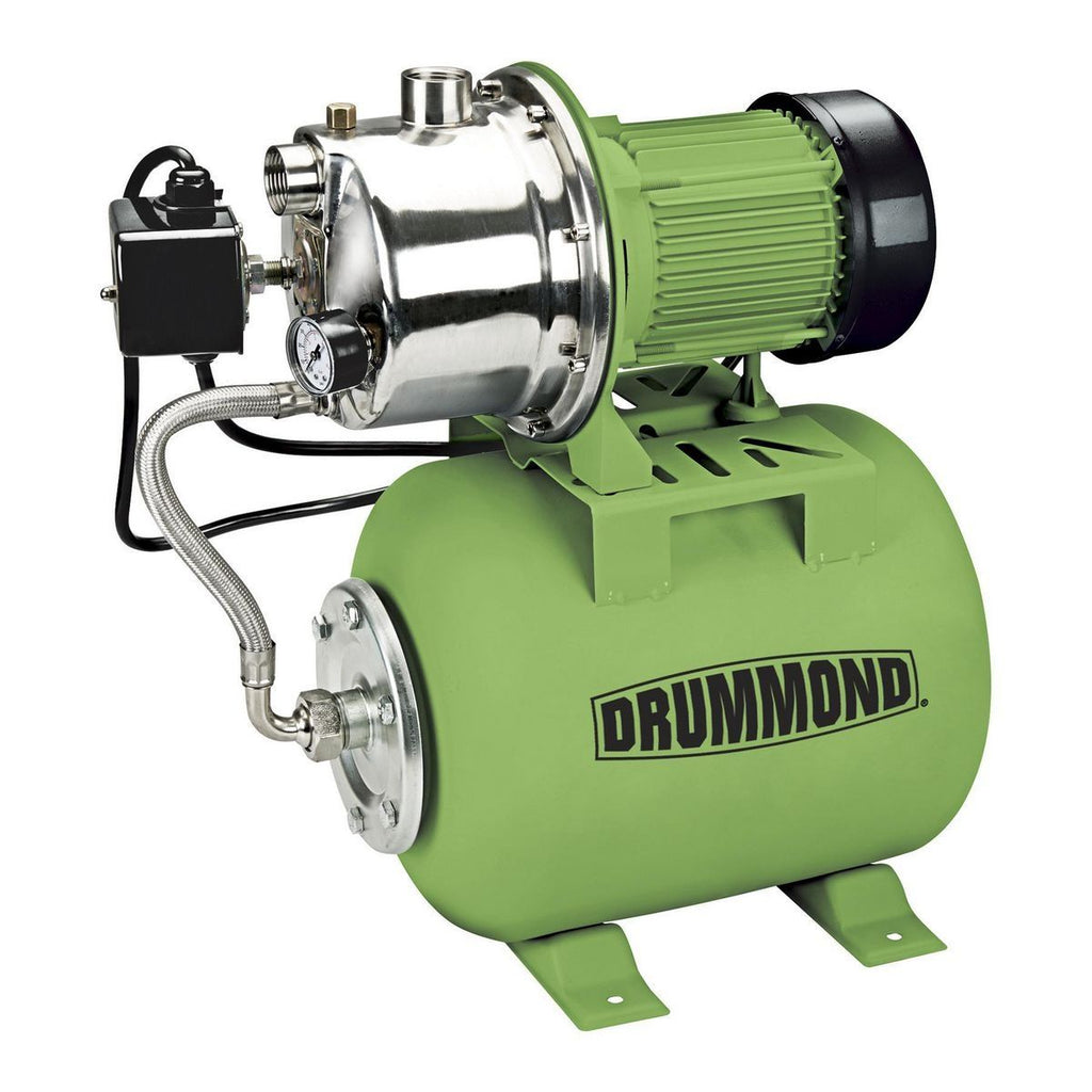 1 HP Stainless Steel Shallow Well Pump and Tank H12100