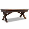 Rustic Wood Coffee Table and End Side Table F414