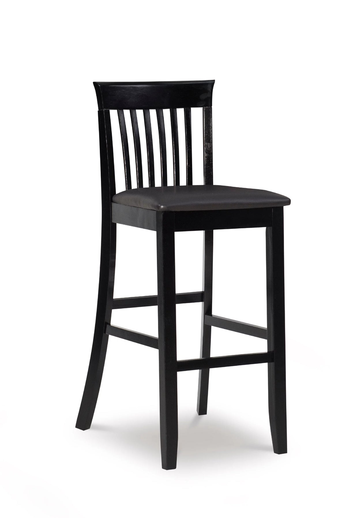Black Indoor Wood Bar Stool I7057