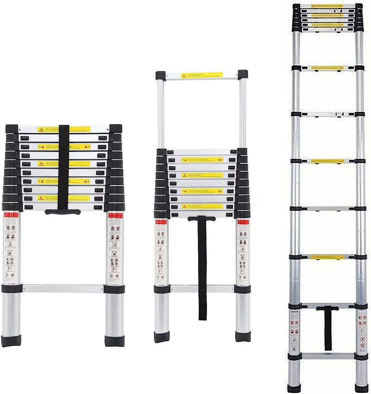 12FT Aluminum Telescoping Folding Ladder P235461