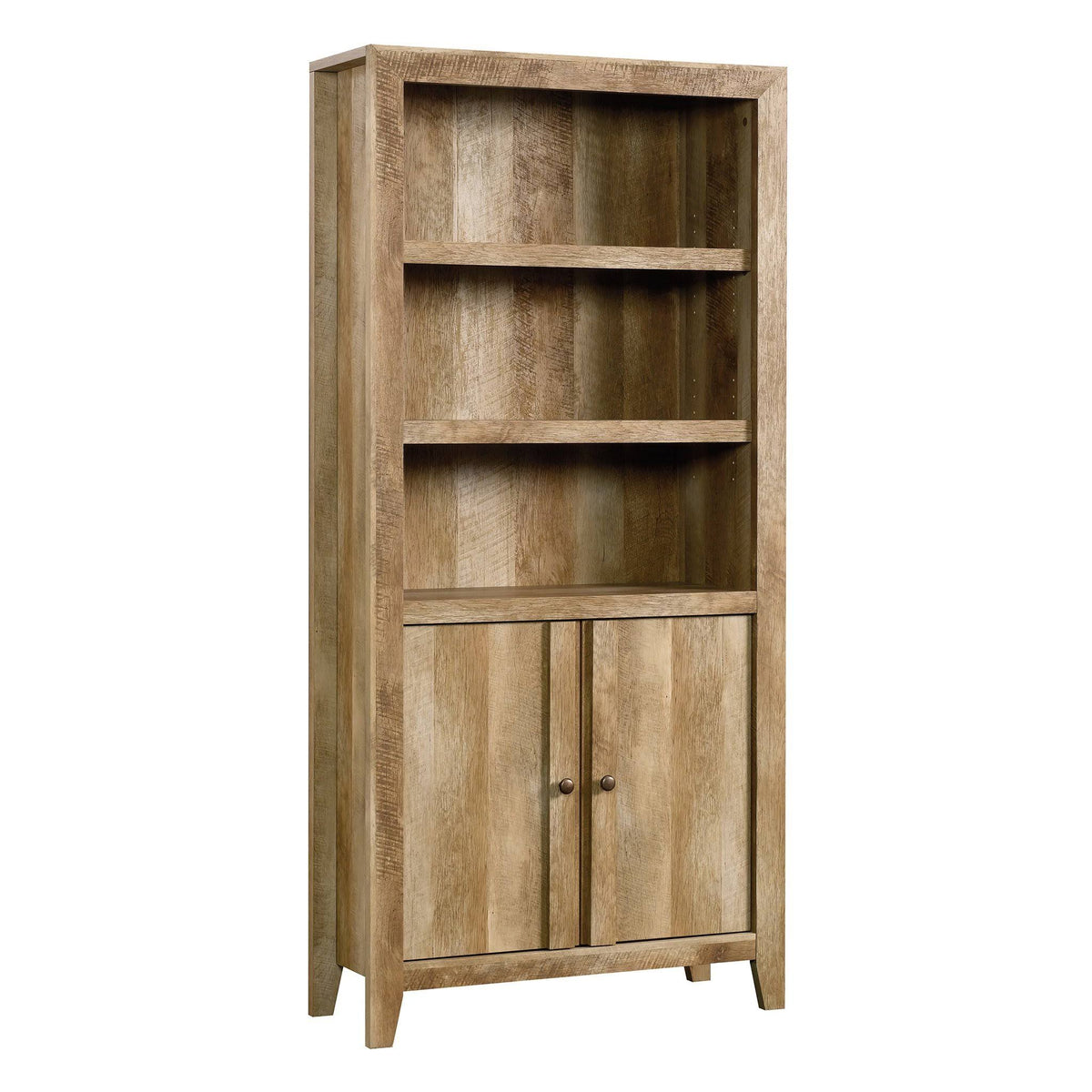 Craftsman Oak Library with Doors L448629