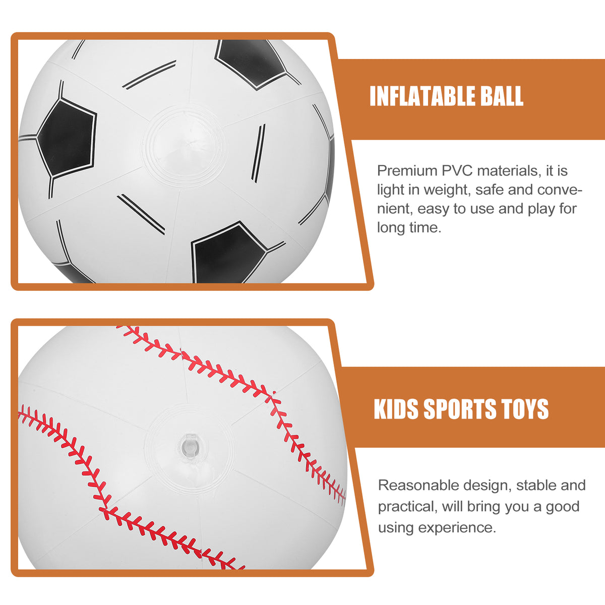 4 Pcs Inflatable Beach Ball Toy Blow up Beach Ball N507
