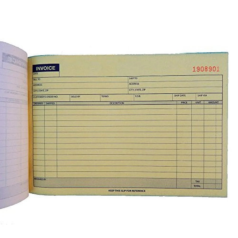 Carbonless Invoice Receipt Book 2 Part 50 Sets F63340