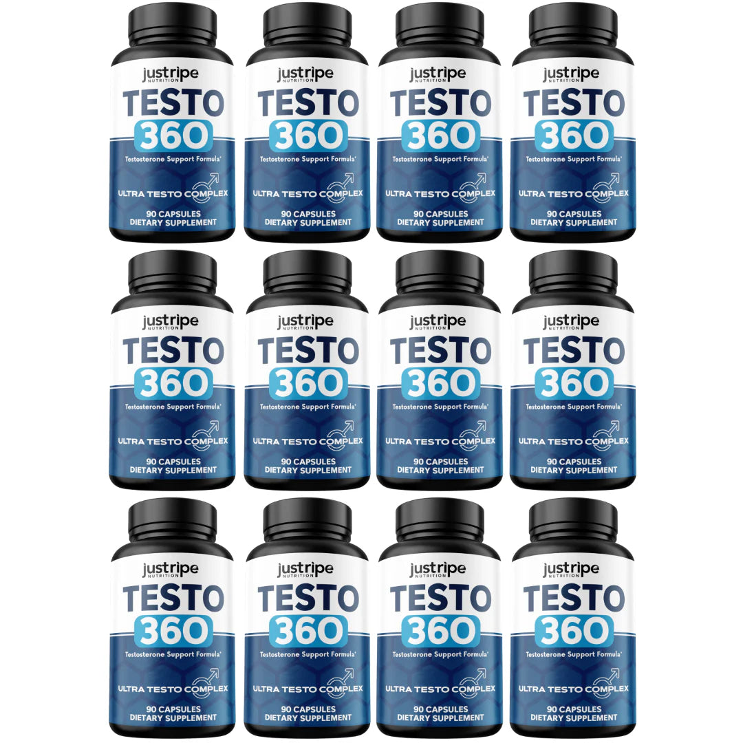 12 Pack Testo 360 Supplement with Tribulus Terrestris P562237