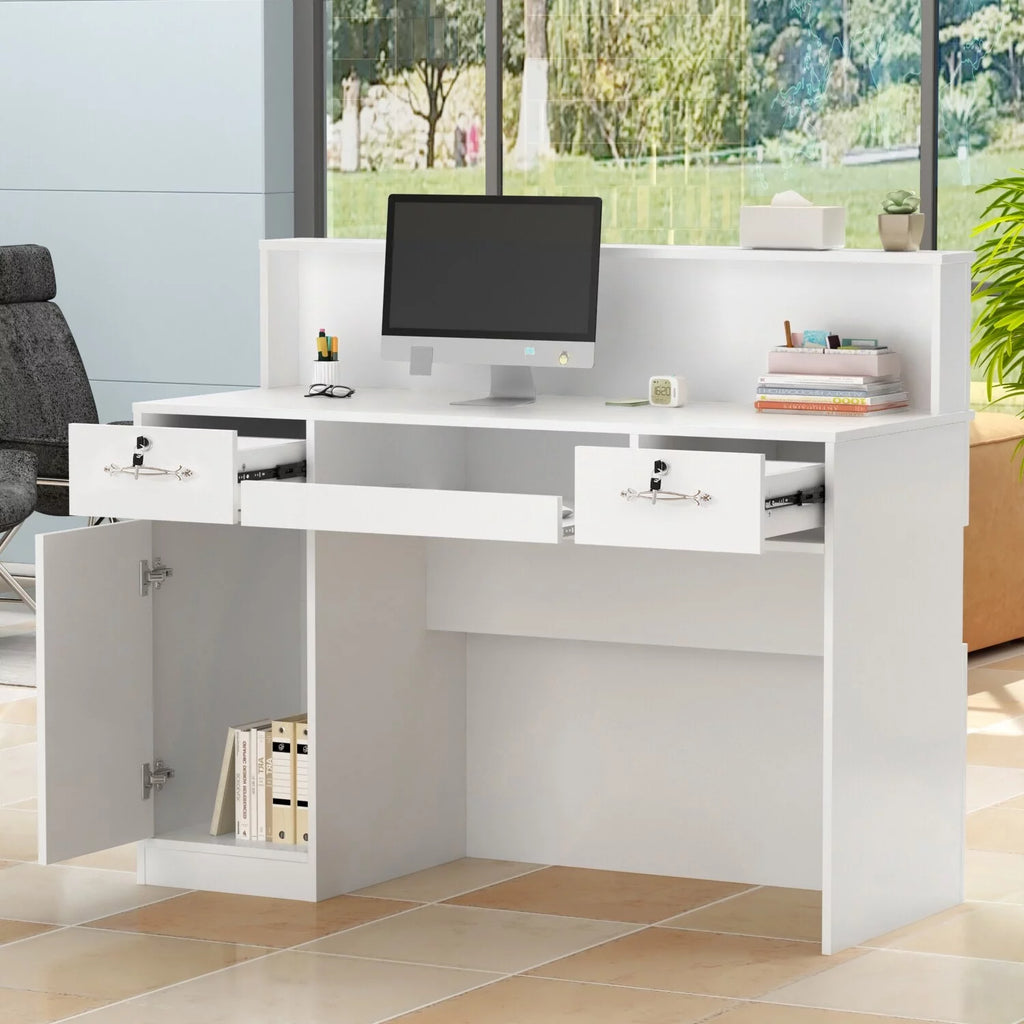 Rectangular Wood Reception Desk T514610