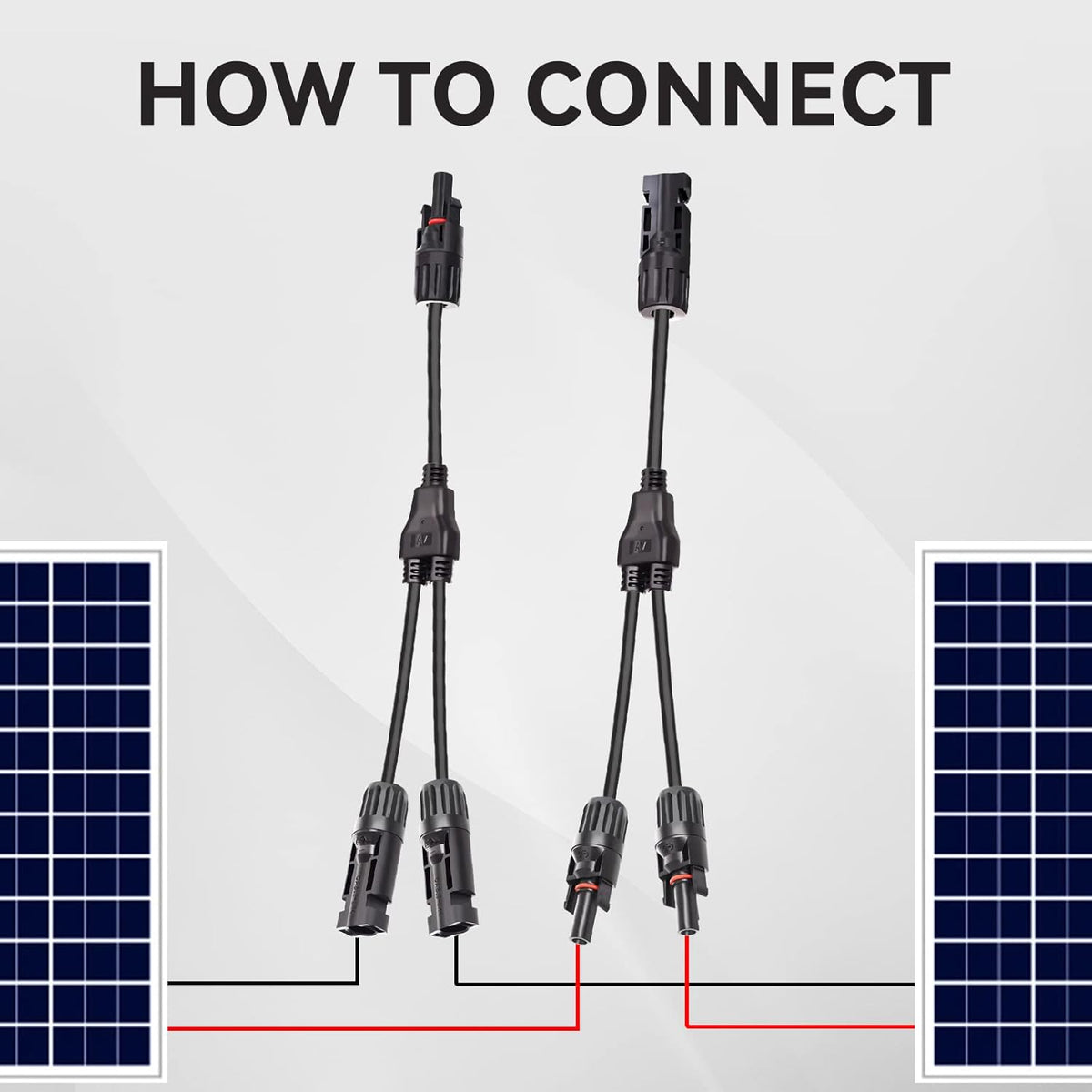 1 Pair Solar Panel Parallel Adapter T633