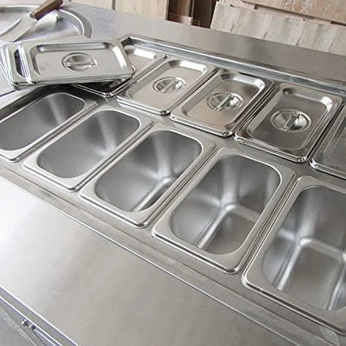 22" Double Round Pans Fried Ice Cream Machine with 10 Refrigerated Tanks N816413