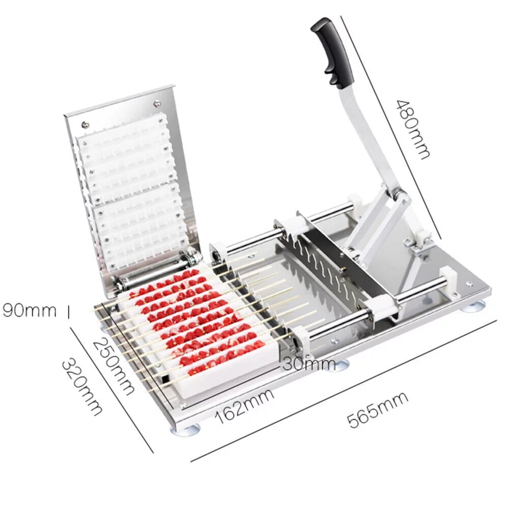 Stainless Steel Manual Skewer Making Machine 10pcs/Batch R88825