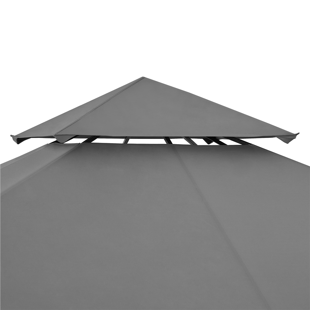 11×11 ft Outdoor Patio Gazebo Tent, Dark Gray K855