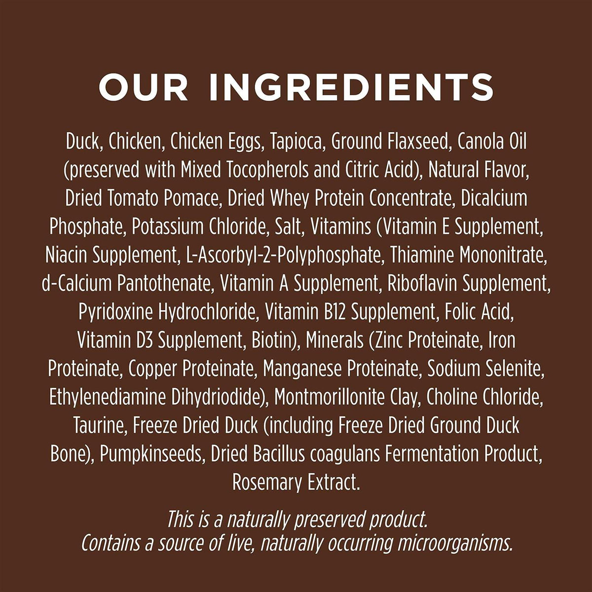 Grain-Free Duck Recipe Dry Cat Food B823