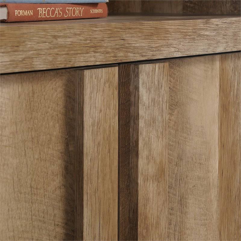 Craftsman Oak Library with Doors L448629
