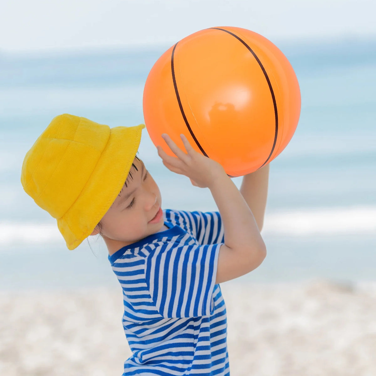 4 Pcs Inflatable Beach Ball Toy Blow up Beach Ball N507