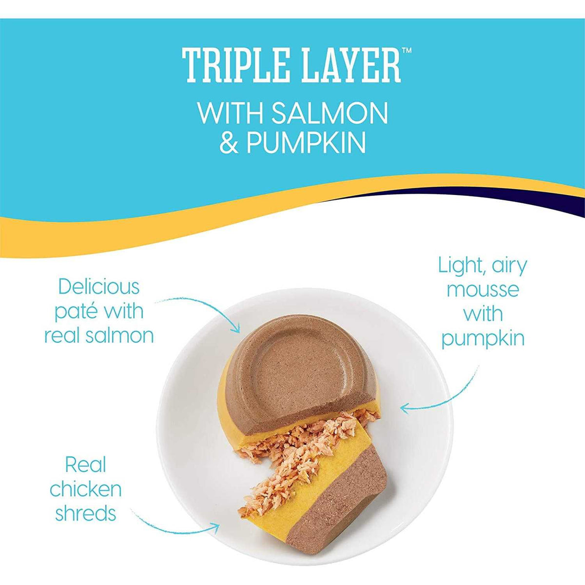 Solid Gold Triple Layer Pate Mousse & Shreds Pumpkin Cat Food G815