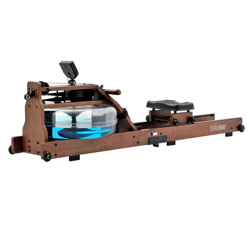 Foldable Solid Wood Water Rowing Machine With LCD Monitor M4255