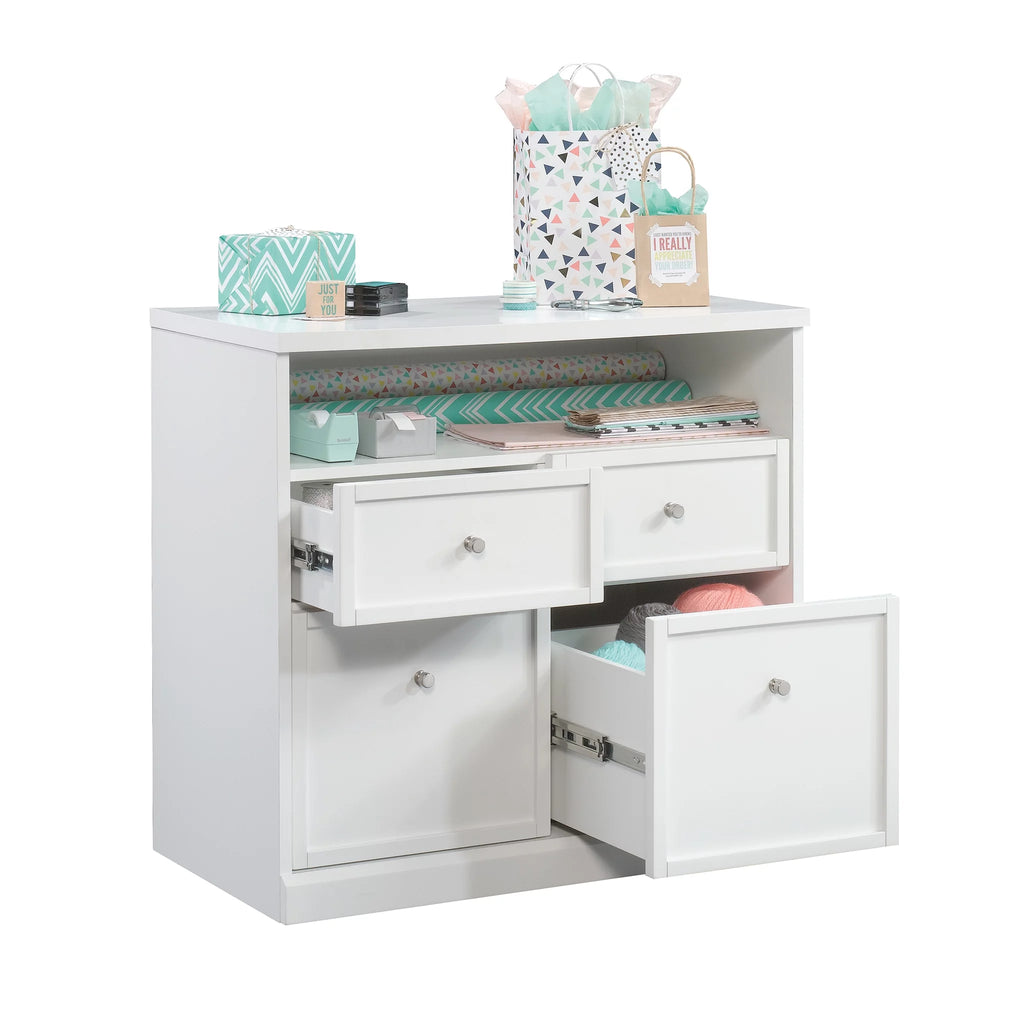 4 Drawer White Storage Cabinet N84306