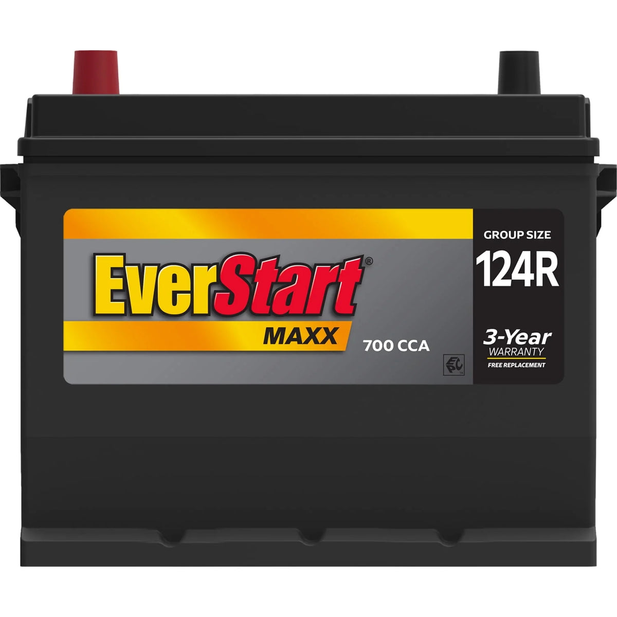 Lead Acid Automotive Battery, Group Size 124R 12 Volt, 700 CCA W4192