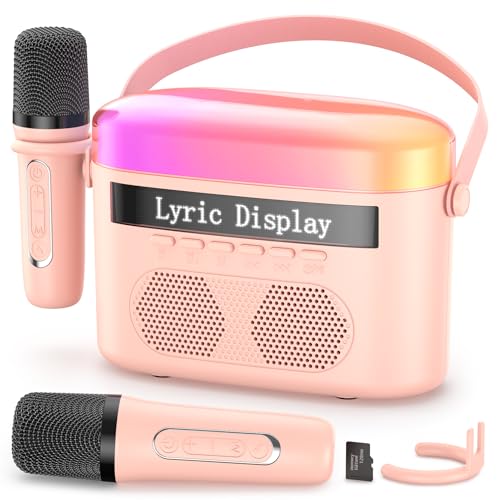 Portable Bluetooth Karaoke Machine with Lyrics Display Screen S7358