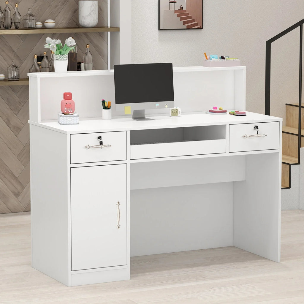 Rectangular Wood Reception Desk T514610