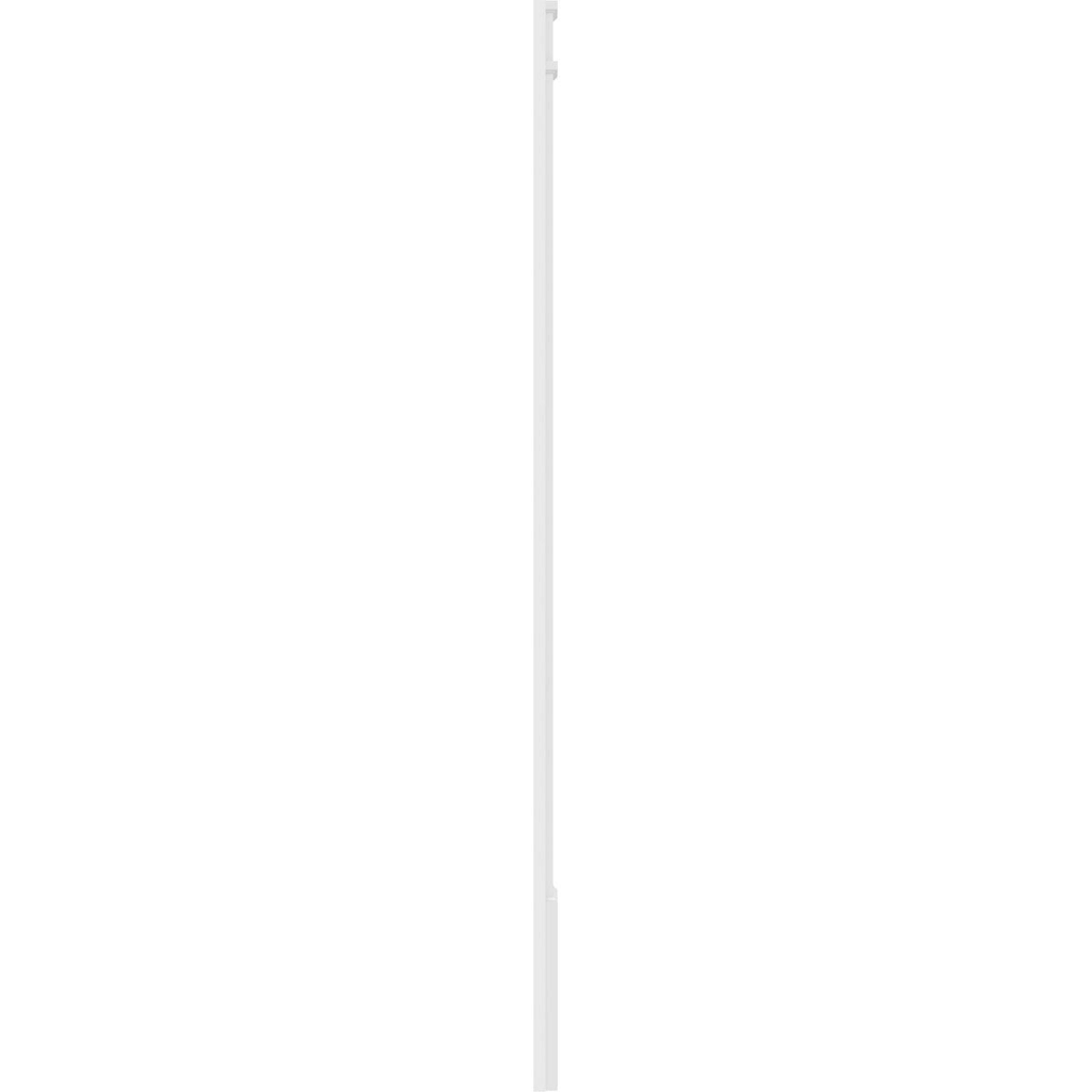 10x22W x 108x22H x 2x22P Two Equal Flat Panel PVC Pilaster with Decorative Capital & Base (Pair) Y255